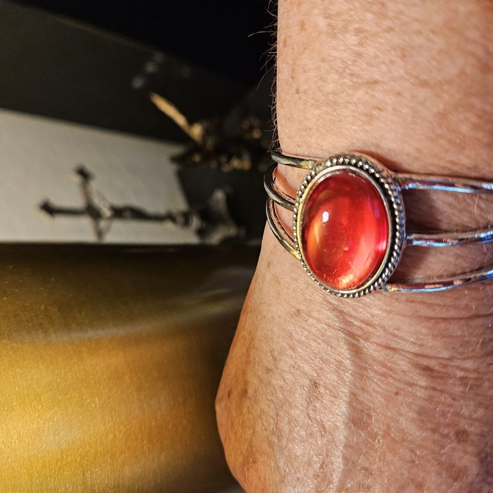 Elegant Red Stone Bracelet